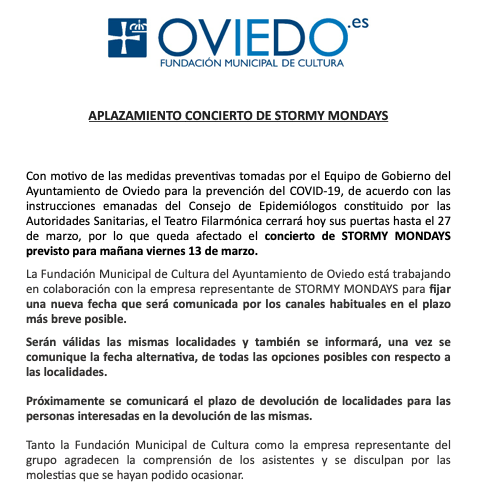 Comunicado Ayuntamiento de Oviedo